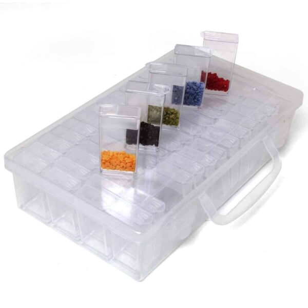 Storage case for diamond painting beads