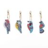 4 vogel sleutelhangers in diamant borduurwerk