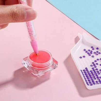 Pot de colle + 5 pastilles pour broderie diamant – Image 4