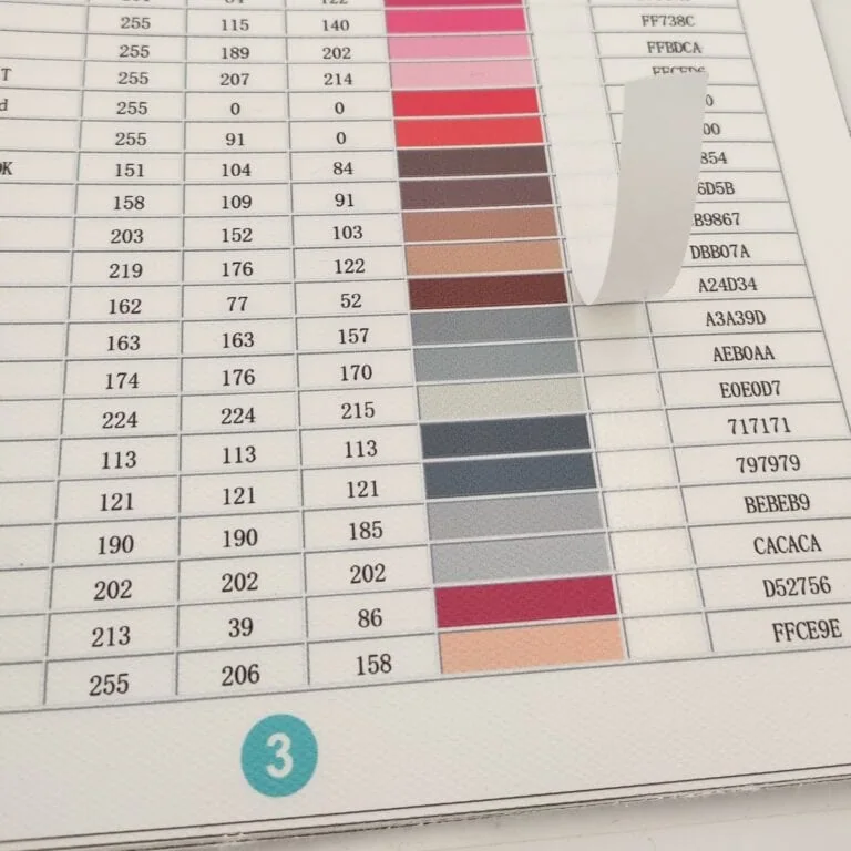 pérolas auto-adesivas Catálogo de cores para pintura de diamantes (com autocolantes)