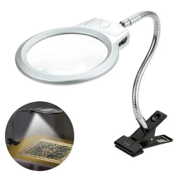 diamant schilderij lichtgevende led vergrootglas