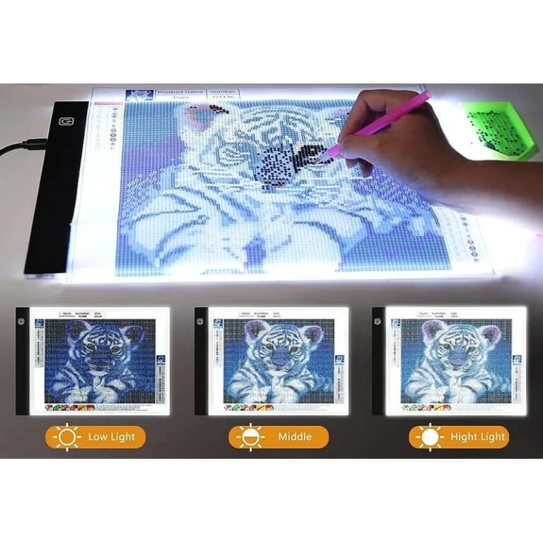 tablet2 A4-es világító polc + tartó és klipszek