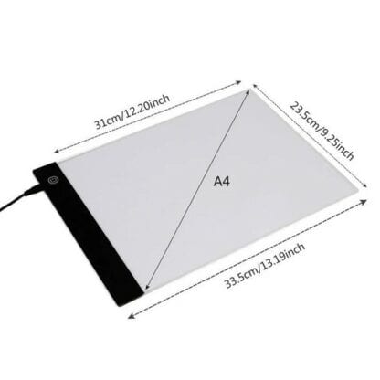 Tablette lumineuse A4 + support et pinces – Image 4