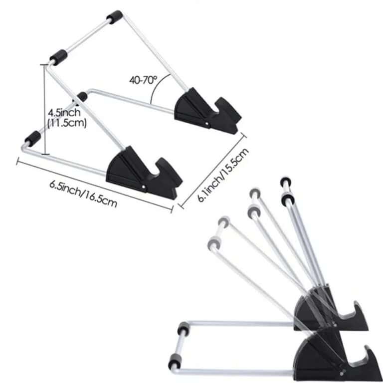 Prateleira de luz A4 + suporte e clipes