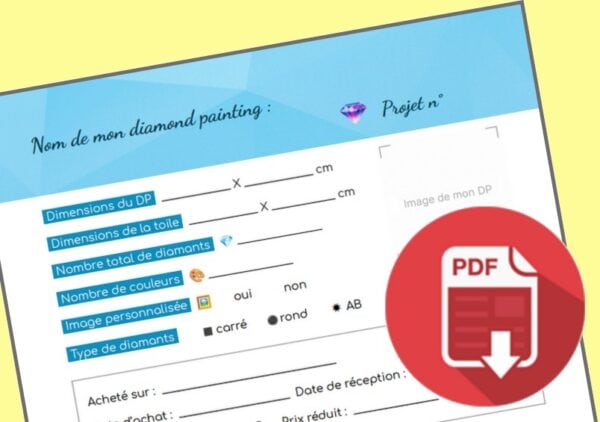 Journal de bord carnet de suivi diamond painting PDF