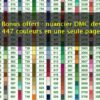 Nuancier DMC 447 couleurs offert