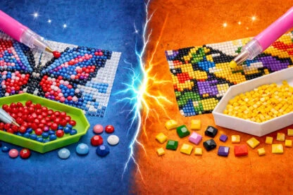 diamond painting perles rondes ou carrees