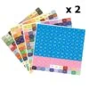 lot de 2 ensemble d'étiquettes rectangulaires