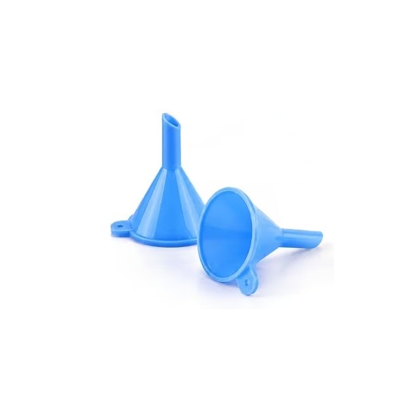 2 mini entonnoirs bleu pour dp